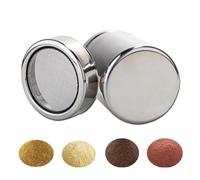 Shaker a maglia fine - Shaker per farina | Shaker in polvere con coperchio | Setaccio per spolverino in acciaio inossidabile | Shaker per zucchero a velo | Agitatore per dragaggio | Setaccio per