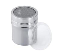 Shaker a Rete per Cacao, Caffè, Cappuccino, Spargizucchero in Acciaio Inox con Coperchio, Setaccio farina Per Spezie Cucina