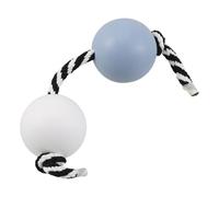 Shaker Asalato a Doppia Sfera, Ritmo e Percussione, Blu Bianco | Plastico Leggero, Uso una Mano, Portatile e Resistente Agli Urti, per Adulti e Ragazzo Ragazza