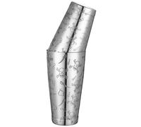 Shaker Boston in acciaio inox con motivo inciso ponderato agitazione Tin Set (teschio)