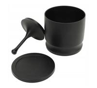 Shaker Cieco Compatibile Con 58 Portafiltri In Lega Di Alluminio For Caffè Espresso, Imbuto Di Dosaggio, Ciotola For La Preparazione, Anello Di Dosaggio For Portafiltro, Distributore Di Caffè(Black)