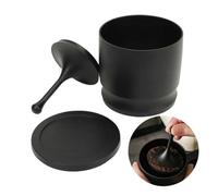 Shaker Cieco Compatibile Con 58 Portafiltri In Lega Di Alluminio For Caffè Espresso, Imbuto Di Dosaggio, Ciotola For La Preparazione, Anello Di Dosaggio For Portafiltro, Distributore Di Caffè(Silver)