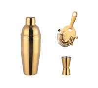 Shaker Cocktail,Kit Cocktail Set Di Shaker For Cocktail In Acciaio Inossidabile Da 750 Ml, Strumenti Barista, Pestello Moijto, Tappo Bottiglia Vino, Articoli, 1-8 Pezzi(Or)