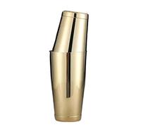Shaker Cocktail,Kit Cocktail Shaker For Cocktail Di Alta Qualità Con Pesi, Placcato Oro/rame, Finitura Nera/a Specchio, Utensili Da Bar(Gold Finish)