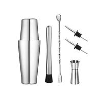 Shaker Cocktail,Kit Cocktail Shaker Professionale In Acciaio Inox For Barman, Bicchiere Da Vino, Mixer Cocktail, Martini, Set Bar(6pcs 600x450)