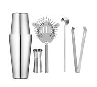 Shaker Cocktail,Kit Cocktail Shaker Professionale In Acciaio Inox For Barman, Bicchiere Da Vino, Mixer Cocktail, Martini, Set Bar(5pcs 600x450)