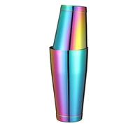 Shaker Cocktail Shaker Da Bar In Acciaio Inossidabile Con Diverse Finiture Superficiali - For Cocktail 2 Pezzi, 15 Once E 25(Colorful)