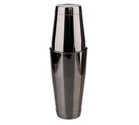 Shaker Cocktail Shaker For Cocktail Da 750/550 Ml, Mixer In Acciaio Inossidabile, Set 2 Pezzi(Black)