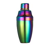 Shaker Cocktail Shaker For Cocktail In Acciaio Inossidabile Da 500 Ml, 3 Pezzi, Con Incisione, Bar, Cobbler, Strumenti(Rainbow)