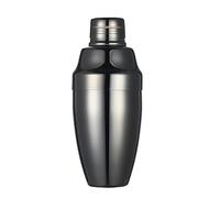 Shaker Cocktail Shaker For Cocktail In Acciaio Inossidabile Da 500 Ml, 3 Pezzi, Con Incisione, Bar, Cobbler, Strumenti(Gunmetal Black)