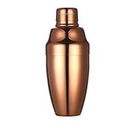 Shaker Cocktail Shaker For Cocktail In Acciaio Inossidabile Da 500 Ml, 3 Pezzi, Con Incisione, Bar, Cobbler, Strumenti(CopperPlated)