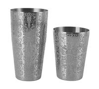 Shaker da cocktail in acciaio inossidabile, shaker per inciso, miscelatore Boston Bar giapponese-americano con design isolante duraturo per bar casalinghi e mixologist prof (Senza fondo)