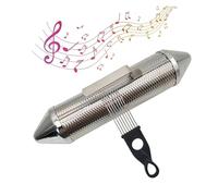 Shaker Guiro in metallo a percussione con raschietto per musica latina e spettacoli (3 x 15)