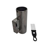 Shaker Guiro in metallo a percussione con raschietto per musica latina e spettacoli (3 x 8)