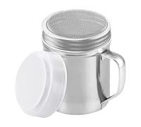 Shaker in acciaio inossidabile - Dispensatore in polvere | Punti di polvere può | I condimenti scuotono le spezie con foro e coperchi | Dusters di zucchero a velo con manico | Shakers metalli