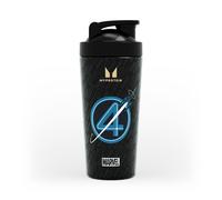 Shaker in metallo Fantastici Quattro Myprotein - Nero