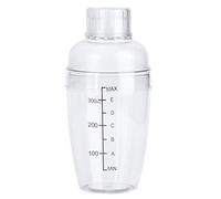 Shaker in plastica, shaker per cocktail in PC con scaglie di latte teiera succhi di vino bicchiere di plastica per negozio di bar a casa(350ml)