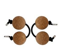 Shaker Kashaka - Shaker Kashaka Aslatua | 2 paia di palline Kashaka | Shaker ritmici in sughero | Asalato Kashaka Balls | Adulti Adolescenti Asalato Strumento a Percussione per Principianti per Feste