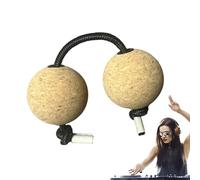 Shaker Kashaka, Sonaglio Shaker Africano, Shaker Aslatua A Percussione Manuale Con 2 Palline E Corda, Sfera Ritmica Aslatuas Regolabile Shaker Musicale Kashaka Facile Da Suonare Per Adulti, Feste, Spe