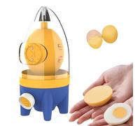 Shaker manuale per uova, macchina per uova d'oro con corda da tirare, agitatore manuale per albume e tuorlo, divertente strumento da cucina per preparare strapazzate e ricette dorate