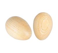 Shaker Musicali, 2 Pezzi di Maracas in Legno Shaker per Uova Beige, Strumento Musicale Ideale per Sviluppare Il Senso Ritmico dei Bambini