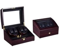 Shaker orologio meccanico 4+6 scatola di avvolgitore per orologi automatico per 10 orologi, motore a vento e 5 modalità di rotazione scatola di stoccaggio dell'adattatore per motore silenzioso e