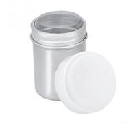 Shaker per cacao in metallo, altezza 8 cm, a prova di perdite | acciaio inossidabile, resistente alla ruggine, filtro a maglia fine, dimensioni 5.5x8cm, cottura essenziale