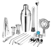 Shaker per Cocktail, Kit per la Preparazione di Cocktail, Set da 22 Shaker per cori per Cocktail, Set Shaker per Cocktail, Kit per la Preparazione di Cocktail (Colore: D, Dimensioni: 550 ml)