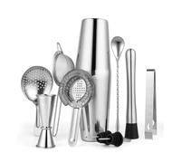 Shaker per cocktail Set di shaker Boston da 10 pezzi - Strumenti for cocktail in acciaio inossidabile for baristi