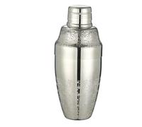 Shaker per cocktail Shaker da cobbler in acciaio inossidabile da 500 ml con motivo ad incisione Shaker da cocktail Shaker da bar Cobbler Shaker Strumenti da bar Set per cocktail(PolishedEtching)