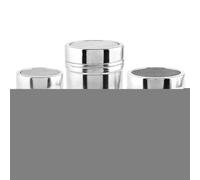 Shaker per farina, zucchero, sale, in acciaio inox, per cioccolato e polvere, shaker per zucchero a velo, 3 pezzi, contenitore in acciaio inox, attrezzatura da cucina per tè, torte, pane e