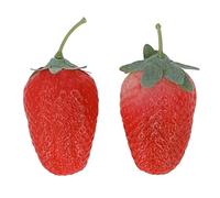 Shaker per frutta Maraca Percussioni in plastica per bambini Set di risorse per l'apprendimento della forma 6+ mesi (Fragola)