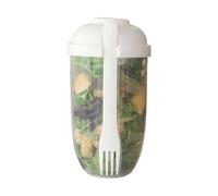 Shaker per insalata da 1000 ml, contenitore portatile per insalata con coperchio e forchetta, contenitore portatile per insalata di frutta e verdura, per viaggi e esercizi all'aperto