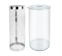 Shaker per pane di pollo, dispenser trasparente a 360 gradi, contenitore con coperchio, per cucinare a casa, cucina, campeggio, preparazione dei pasti