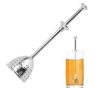 Shaker per polvere, shaker per farina, spolverino per farina, erogatore di bacchetta per spolverare farine, spezie, zucchero, tè, colino, palline di tè più ripide, per tè sfuso, shaker per tè e caffè