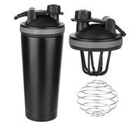 Shaker per proteine in acciaio inox, 750 m, con sfera e infusore per frutta, thermos a doppia parete, in acciaio inox 304, senza BPA, a prova di perdite, per proteine e bevande sportive