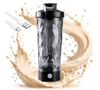 Shaker Proteine Elettrico 700 ml/24 oz, Shaker per Proteine Ricaricabile con Miscelazione a Vortice, Motore da 7500 RPM, Ricarica Rapida Type-C, Shaker BPA Free Antigoccia con Beccuccio Pop-Up