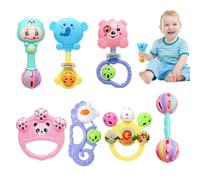Shaker Rattle Toy, Teething Rattle Set, Sensory Teether Toy, Toddler Music Toy, Baby Rattle Shaker, Preschool Sensory Toy, Teething Learning Toy, Baby Musical Rattle, Sensory Toy