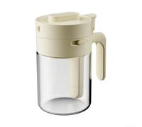 Shaker sigillato per condimenti con misurazione quantitativa per uso in cucina, dispone di una maniglia in avanti per un comodo accesso e una conservazione organizzata delle spezie (crema)