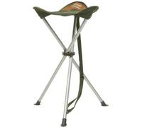 Shakespeare 641-1154481 Compact Sgabello Pieghevole da Pesca, Carico 60 Kg, Altezza 60 cm, colore: Marrone/Verde