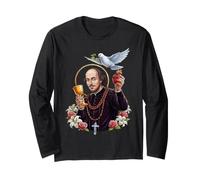 Shakespeare Bard Letteratura Inglese Pasqua Cristiana Croce Maglia a Manica