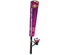 Shakespeare Cosmic Spinning Combo, set combo canna da pesca e mulinello per bambini, spincast, pesca allround, set per bambini pronto a pescare con lenza, unisex, rosa, 1,40 m, 12-38 g