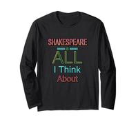Shakespeare è tutto ciò che penso allo slogan umoristico Meme Maglia a Manica