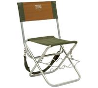 Shakespeare Folding Chair with Rod Rest, Sedie Unisex-Adulto, Marrone/Verde, 100kg