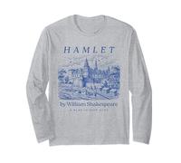 Shakespeare Hamlet Cute Book Lover Bookworm Drama Teacher Maglia a Manica