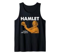 Shakespeare Hamlet Skull Letteratura Bard Dramma Ritratto Canotta