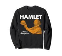 Shakespeare Hamlet Skull Letteratura Bard Dramma Ritratto Felpa