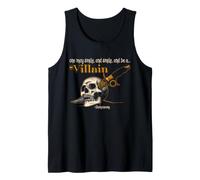 Shakespeare Hamlet Villain Citazione Skull Crown Drama Canotta