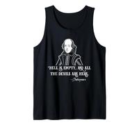 Shakespeare Hell Is Empty Citazione Dark Literature Bard Canotta