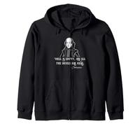 Shakespeare Hell Is Empty Citazione Dark Literature Bard Felpa con Cappuccio